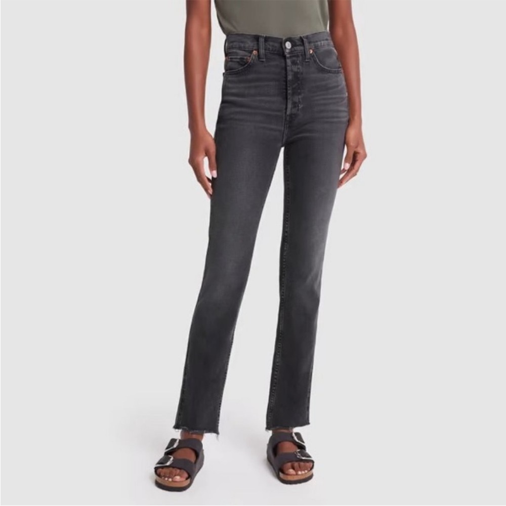 Re/Done '80s Slim Straight Jeans size 29 button fly